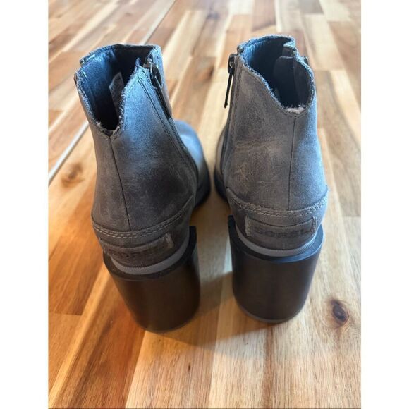 SOREL Blake Duel Zippers Waterproof Leather Platform Boot - Picture 4 of 9